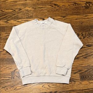 Perfectwhitetee grey Sherpa Pullover Sweatshirt